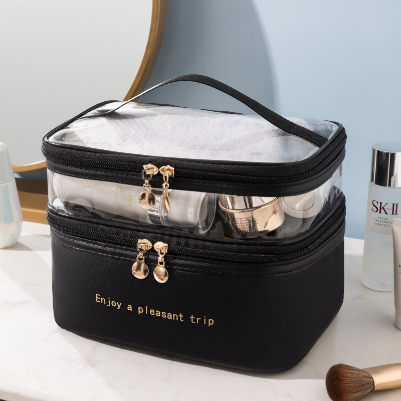 Dual-Layer Transparent Cosmetic Organizer Kalsten