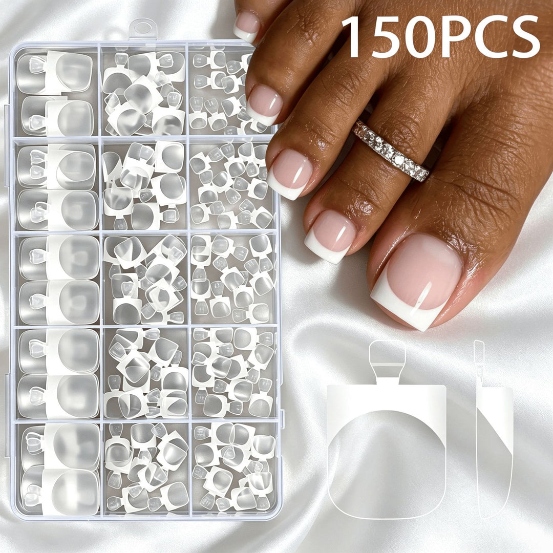 Premium French Tip False Nail Set Kalsten