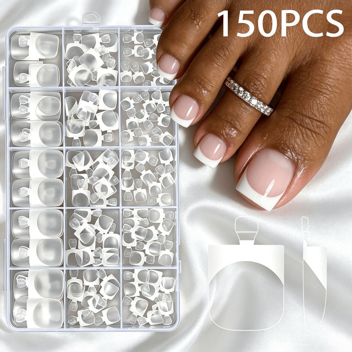 Premium French Tip False Nail Set Kalsten