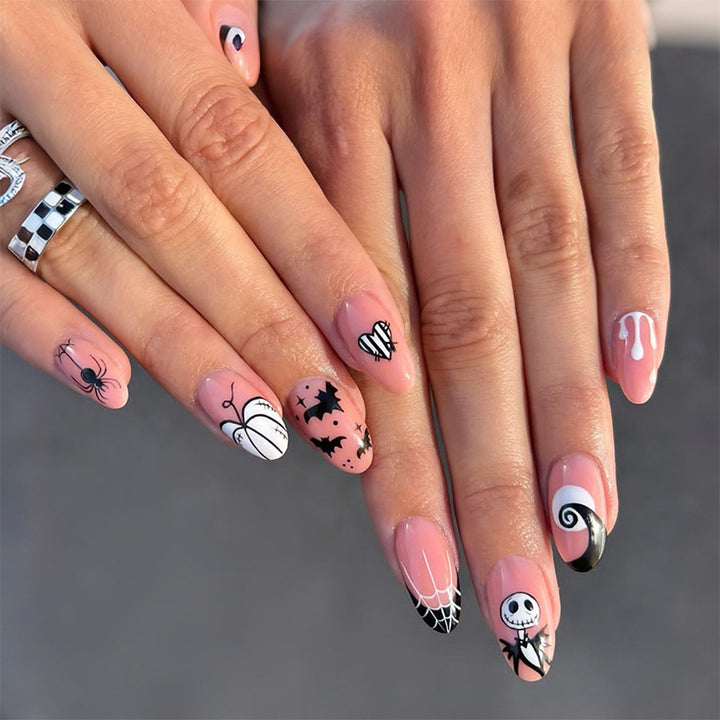 Artistic Halloween-Themed Press-On Nail Collection kalsten
