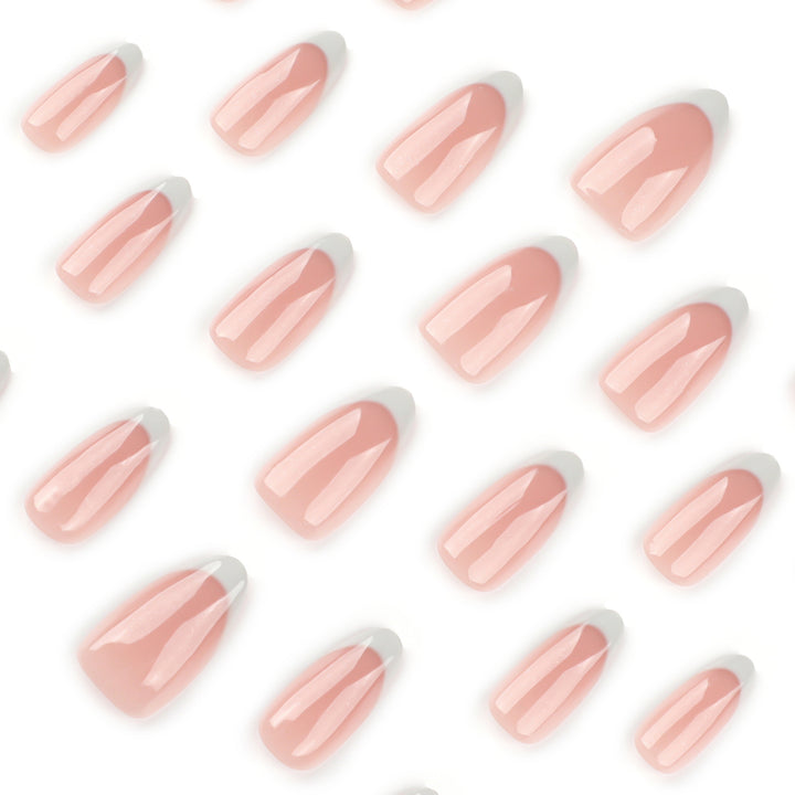 Elegant French-Tip Artificial Nails Kalsten