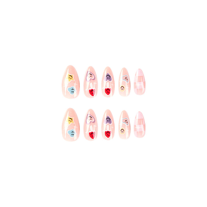 Creative nail art with playful emoji motifs Kalsten