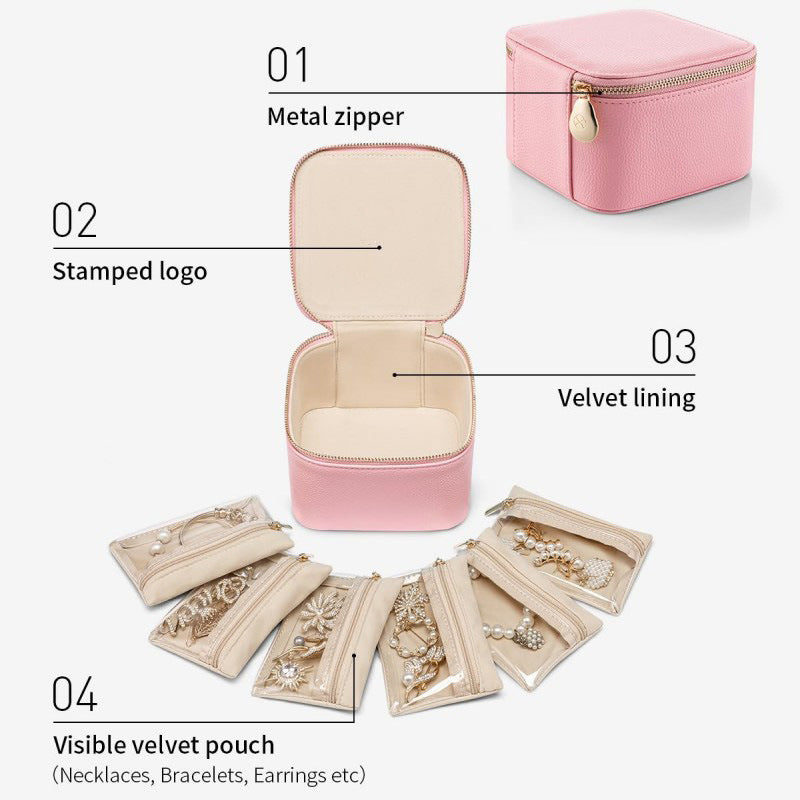 Cosmetic organizer handbag with transparent compartments Kalsten