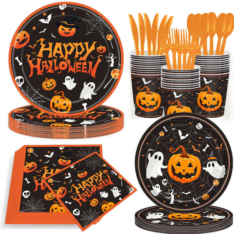 Halloween Paper Table Mats Disposable with Motif Print
