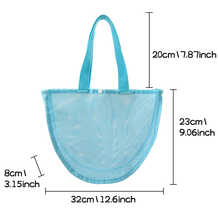 Durable mesh beach bag with wide straps Kalsten