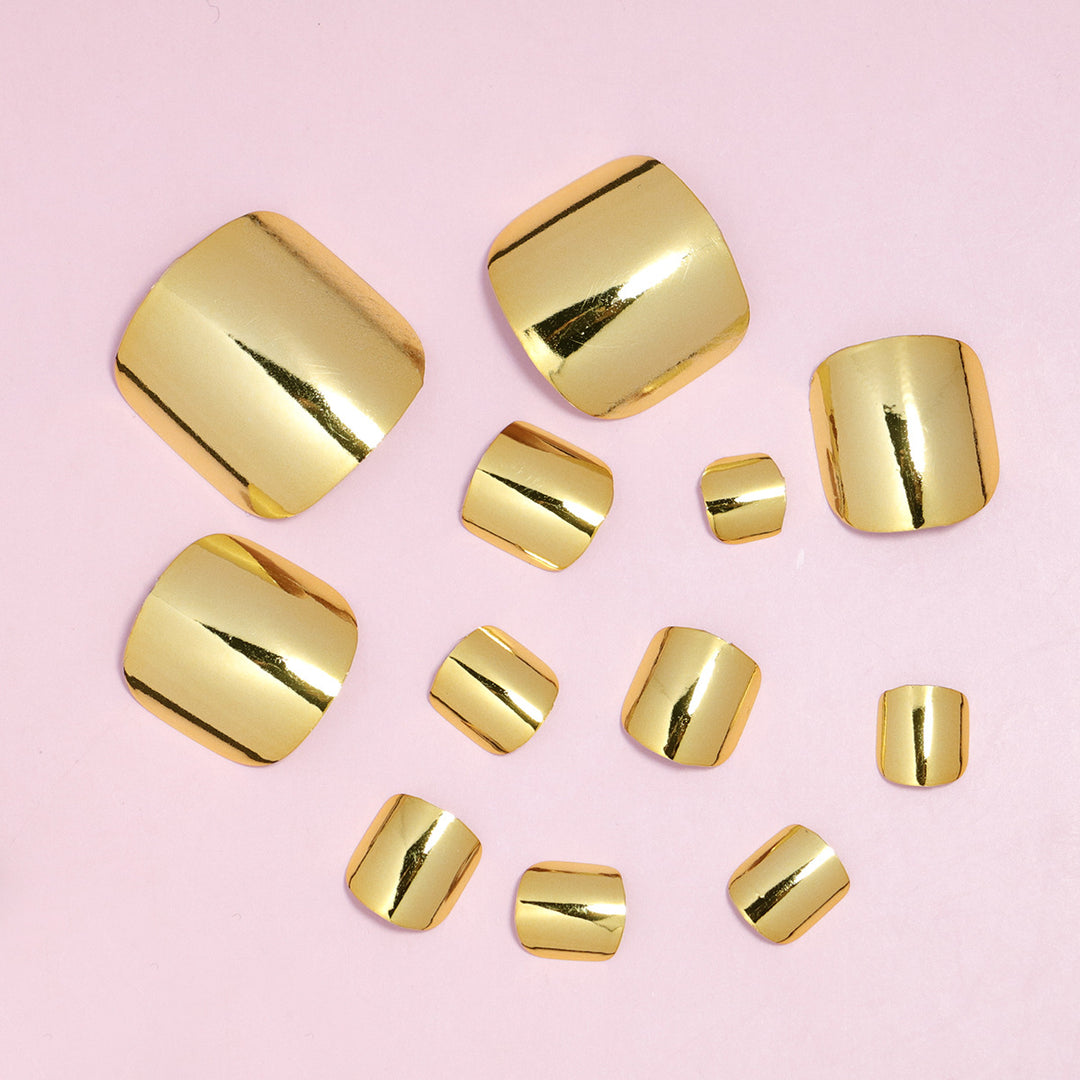 Premium Luxury Metallic Press-On Nail Set Kalsten