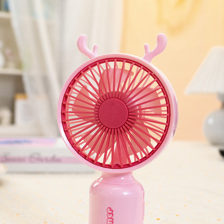 Ladies portable mini hand fan with flexible mounting mechanism Kalsten