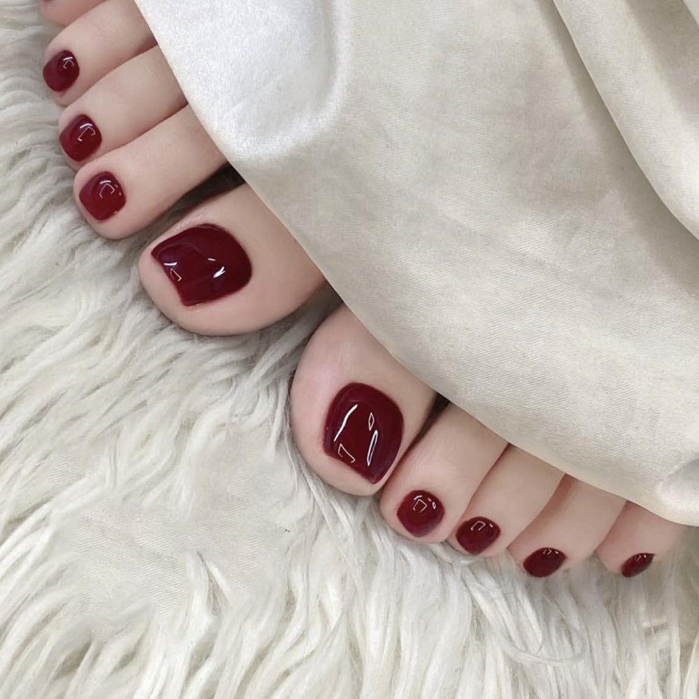 Glossy Gel Toe Nail Art Kalsten