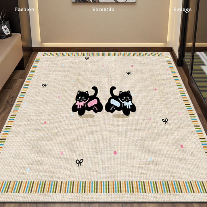 Children's Playful Circus-Themed Area Rug