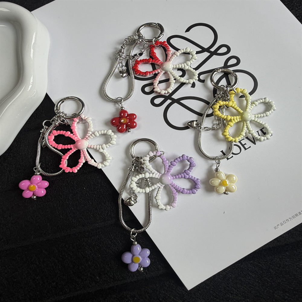 Decorative Flower Charm Keychain Kalsten