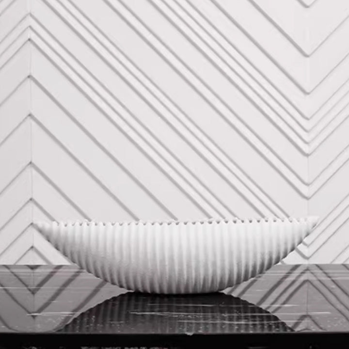 Contemporary Ribbed Centerpiece
