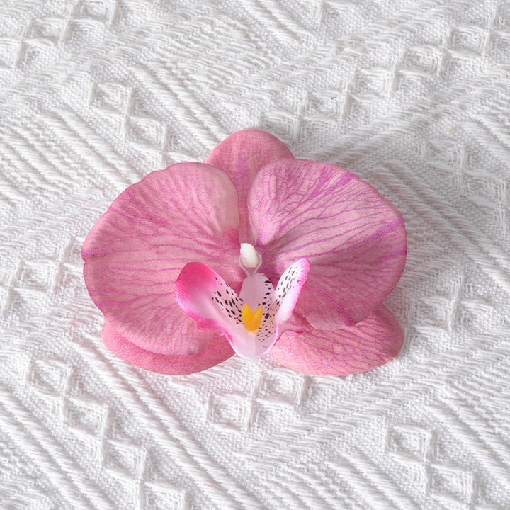 Elegant Fabric Orchid Hair Clip