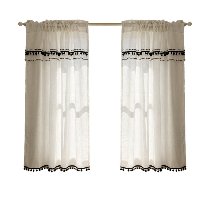 Elegant Sheer Lace Window Curtains