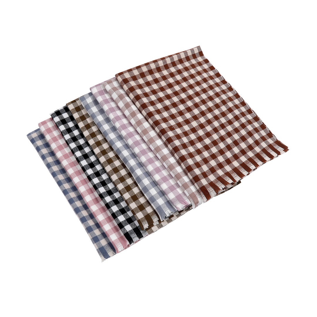 Ladies comfortable check scarf Kalsten
