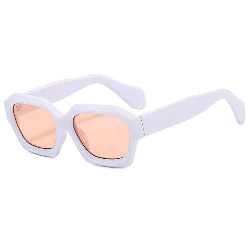 Women's designer sunglasses with distinctive geometric frame and polarized lenses Kalsten