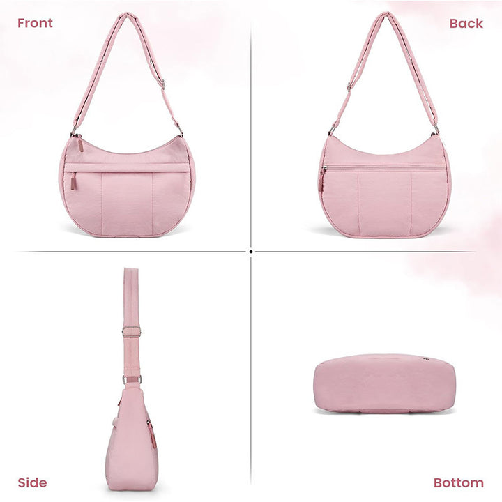 Fashionable shoulder bag with padded shoulder strap and multiple compartments Kalsten