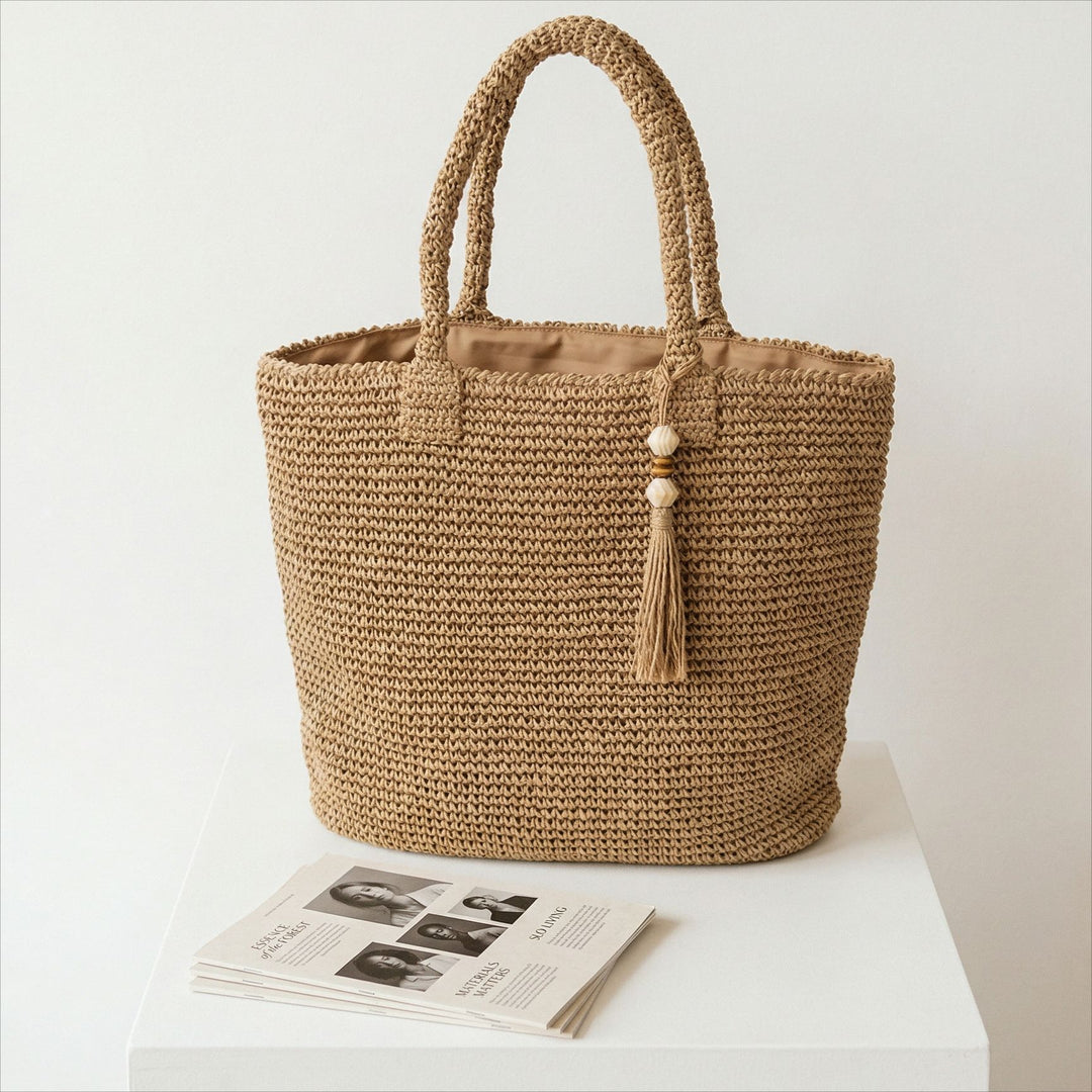 Macramé bag with tassel details Kalsten