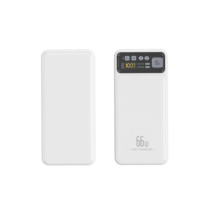 Power bank with integrated cable system and digital charging display Kalsten