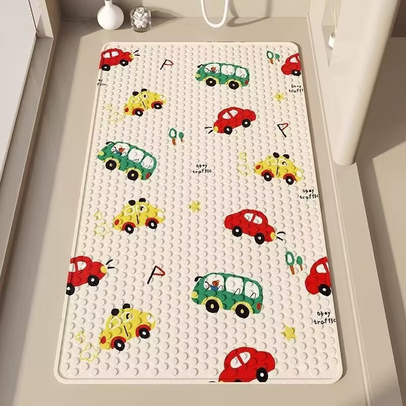 Cartoon-Themed Bath Mat Kalsten
