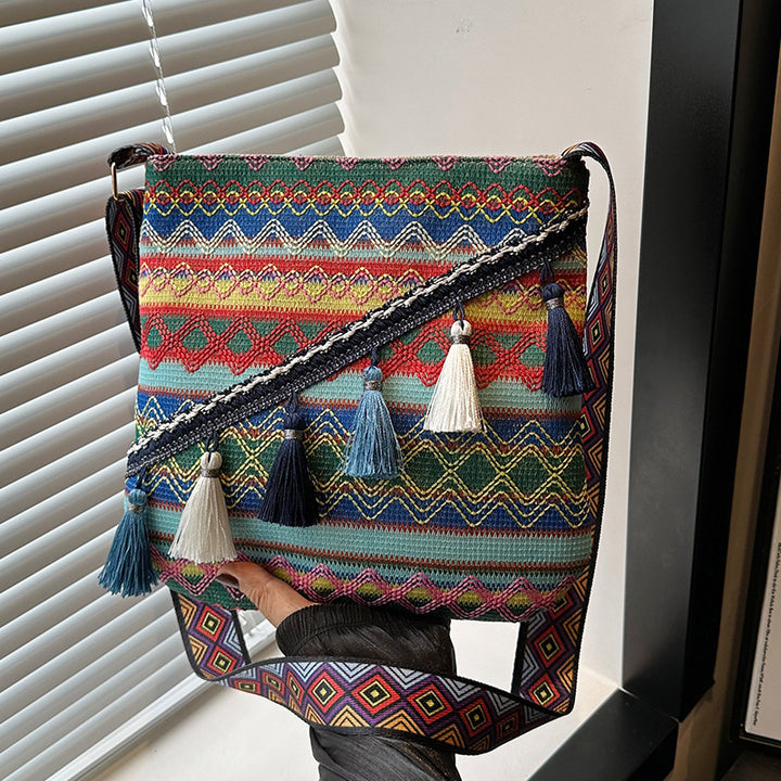 Decorative Embroidered Shoulder Bag