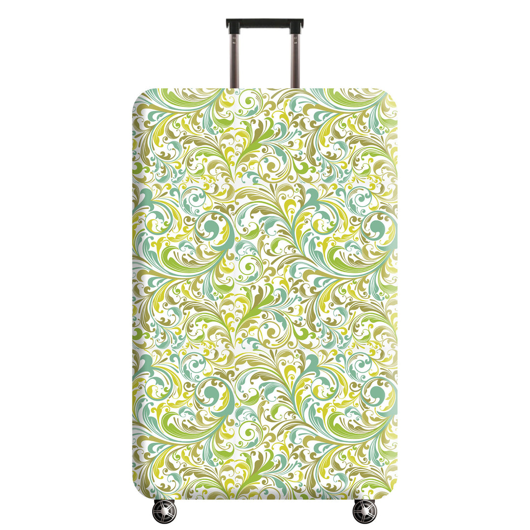 Women's Hard Shell Suitcase with Artistic Floral Pattern Kalsten