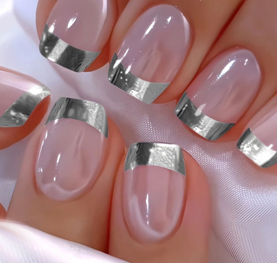 Elegant French Tip Acrylic Nail Enhancements Kalsten 1789915301