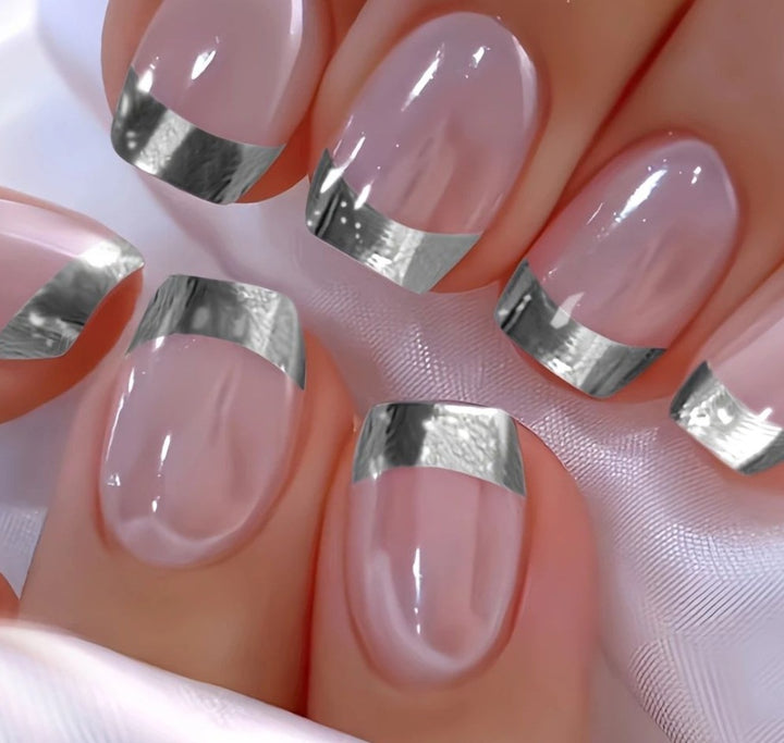 Elegant French Tip Acrylic Nail Enhancements Kalsten 1789915301
