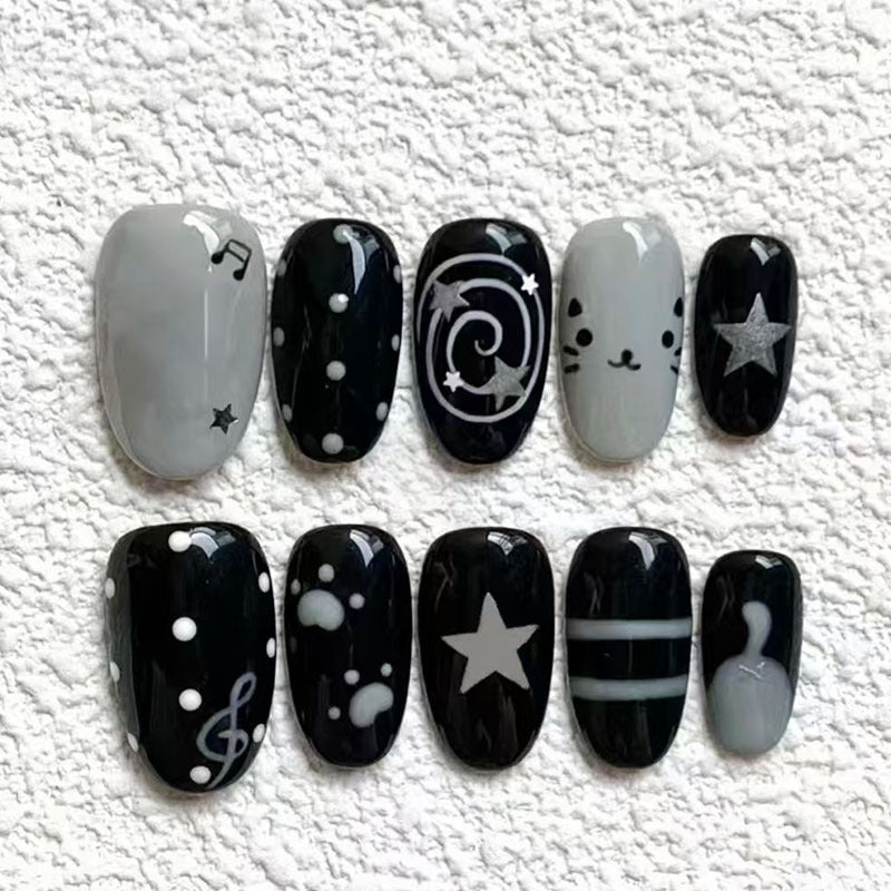 Whimsical Bunny-Themed Press-On Nail Art Set Kalsten