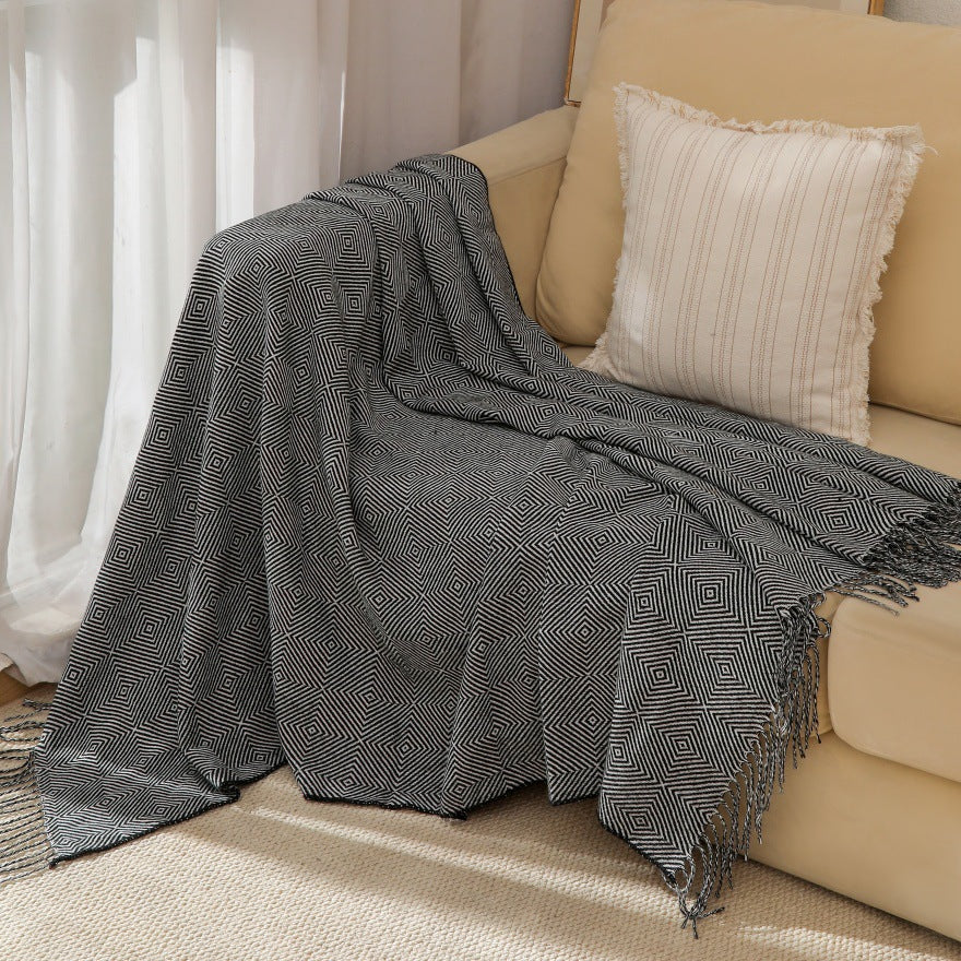 Decorative Woven Throw Blanket Kalsten