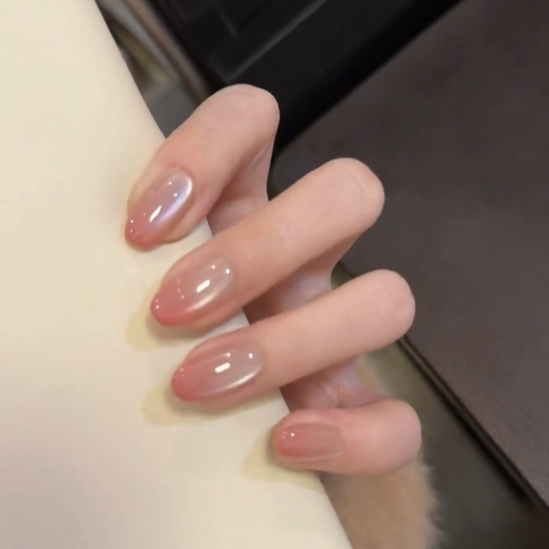 Premium Natural Finish Press-On Nail Set Kalsten