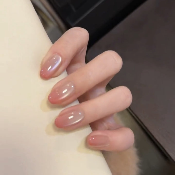 Premium Natural Finish Press-On Nail Set Kalsten