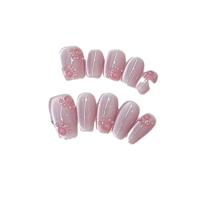Artistic French Tip Press-On Nails Kalsten