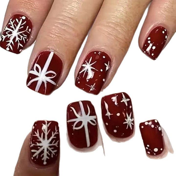 Festive Winter Nail Art Kalsten