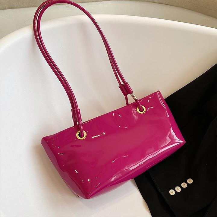 Glossy Patent Leather Handbag