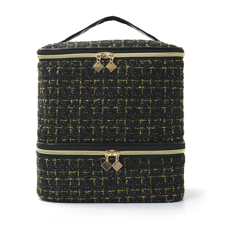 Cosmetic organizer bag with elegant fabric Kalsten