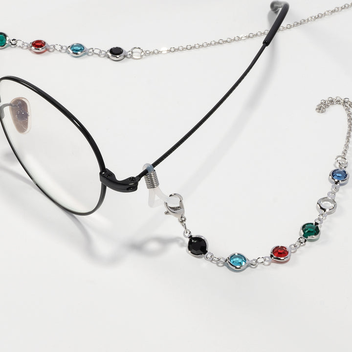 Elegant Gemstone Eyewear Chain Kalsten
