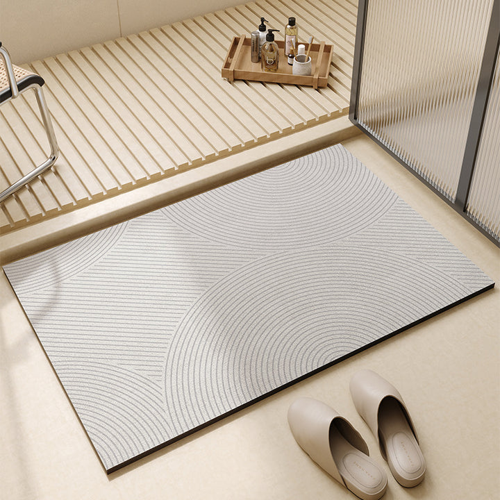 Modern Geometric Bath Mat Kalsten
