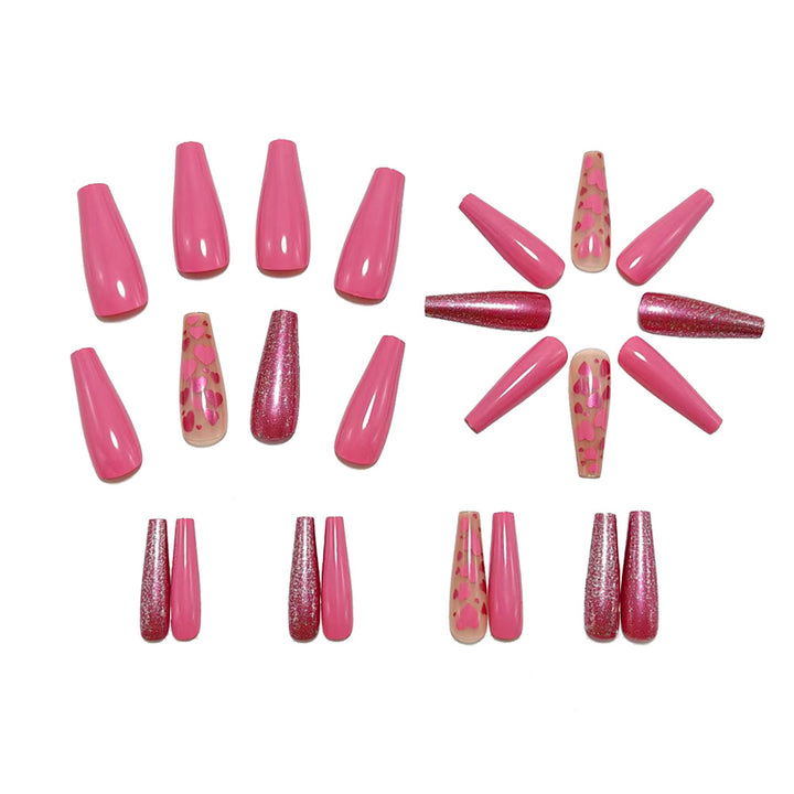 Artificial nails with enchanting heart design Kalsten