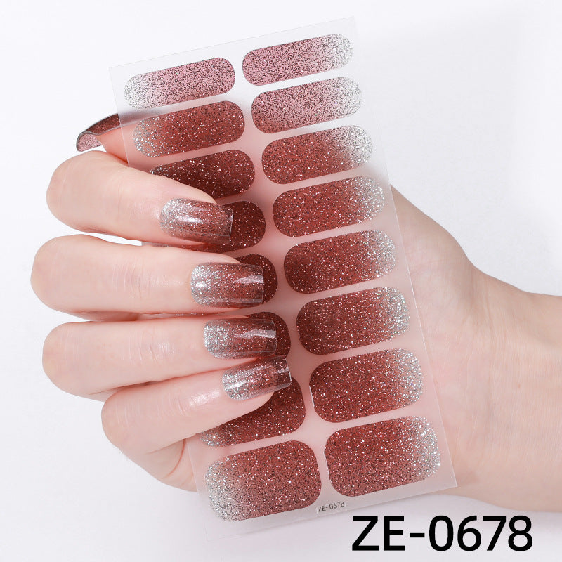 Glitter Ombre Nail Wraps  1790954415