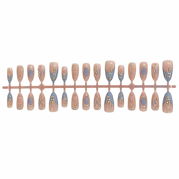 Artistic Metallic Press-On Nail Set Kalsten