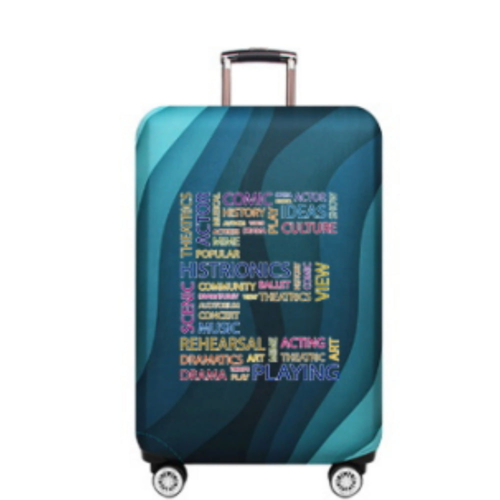 Unisex Hard Shell Suitcase with Creative Cultural Design Kalsten