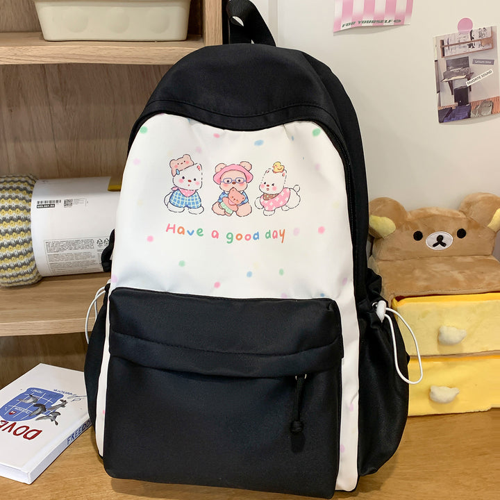 Cute Illustrated Animal-Themed Backpack Kalsten