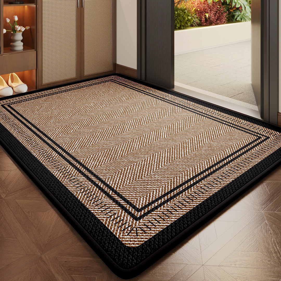 Herringbone Patterned Indoor Entry Mat Kalsten