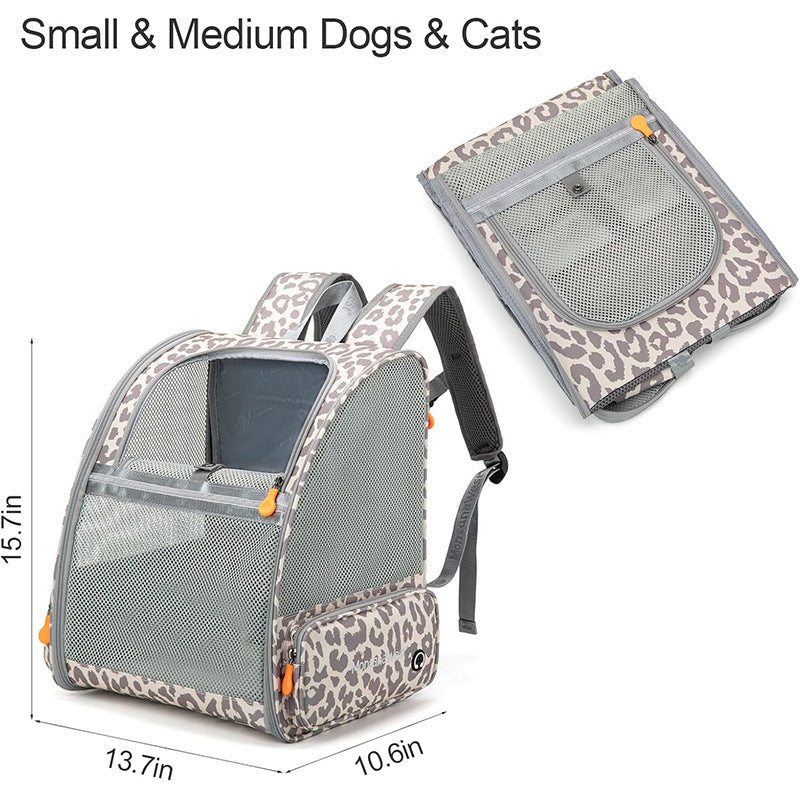 Pet Backpack with Breathable Mesh Inserts Kalsten