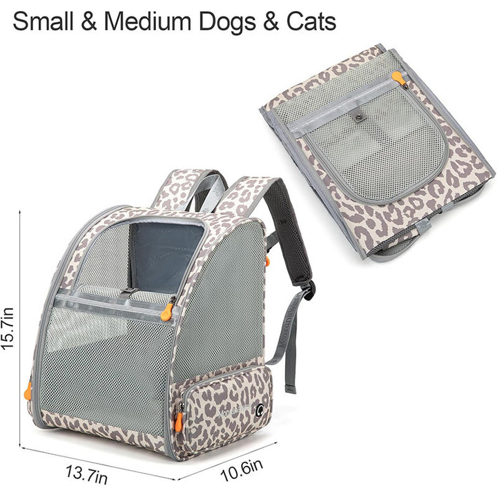 Pet Backpack with Breathable Mesh Inserts Kalsten