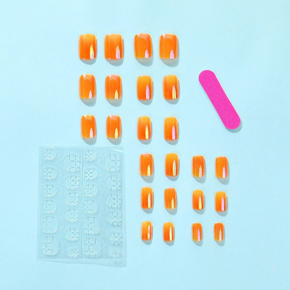 Gradient Color Artificial Nails Kalsten