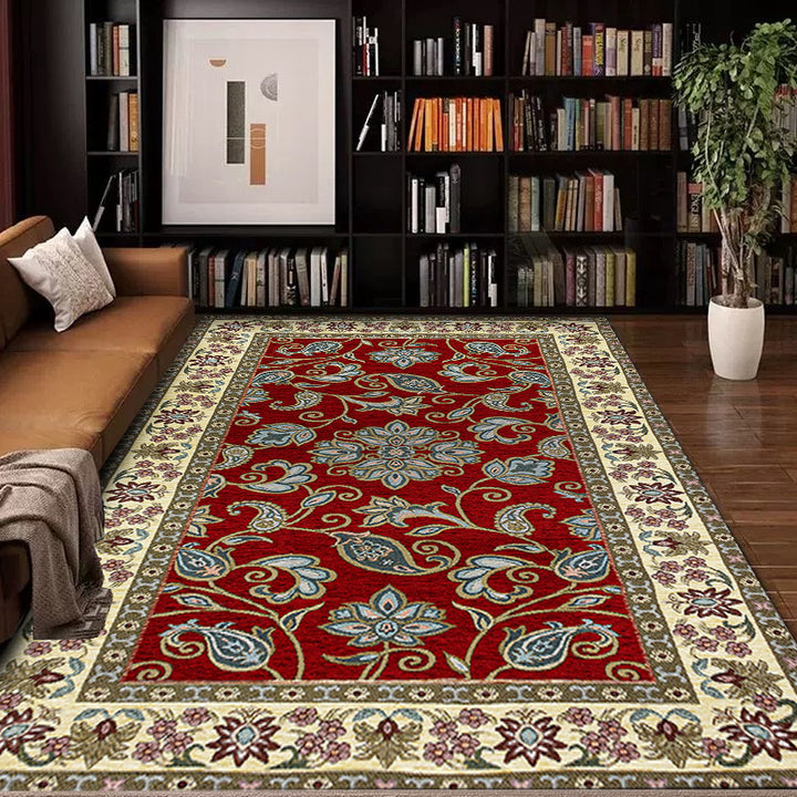 Vintage Floral Design Area Rug