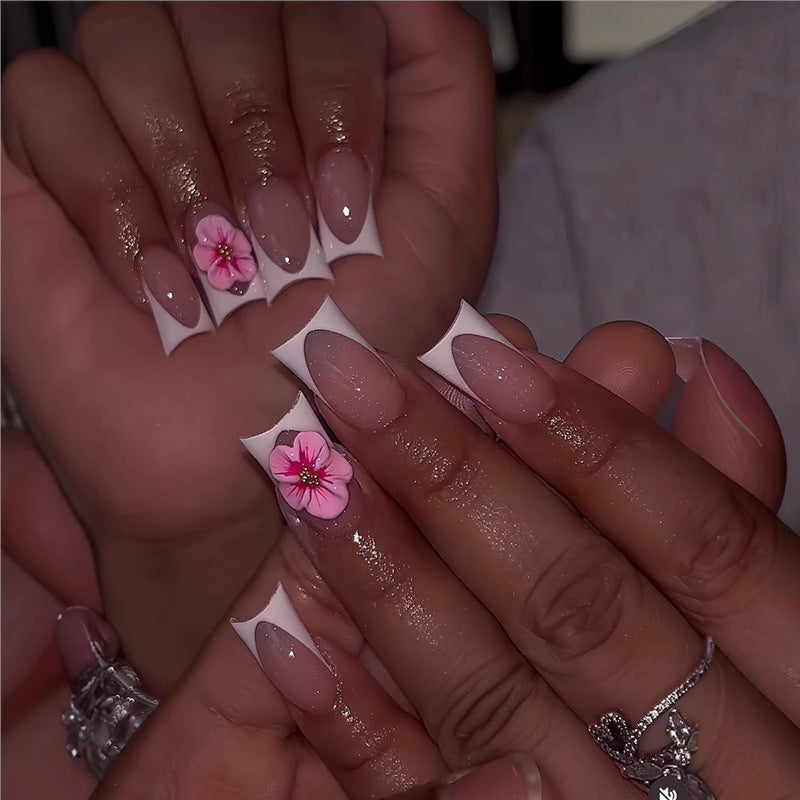 Floral Design Press-On Nails Kalsten