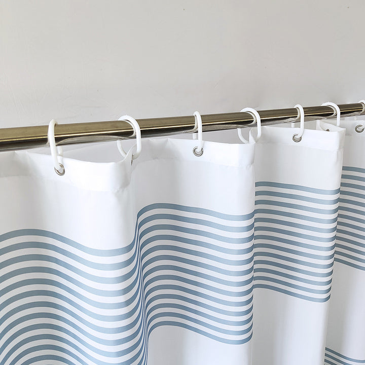 Coastal Wave Pattern Shower Curtain Kalsten