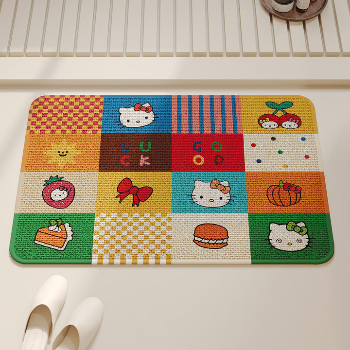 Playful Cartoon-Themed Indoor Mat